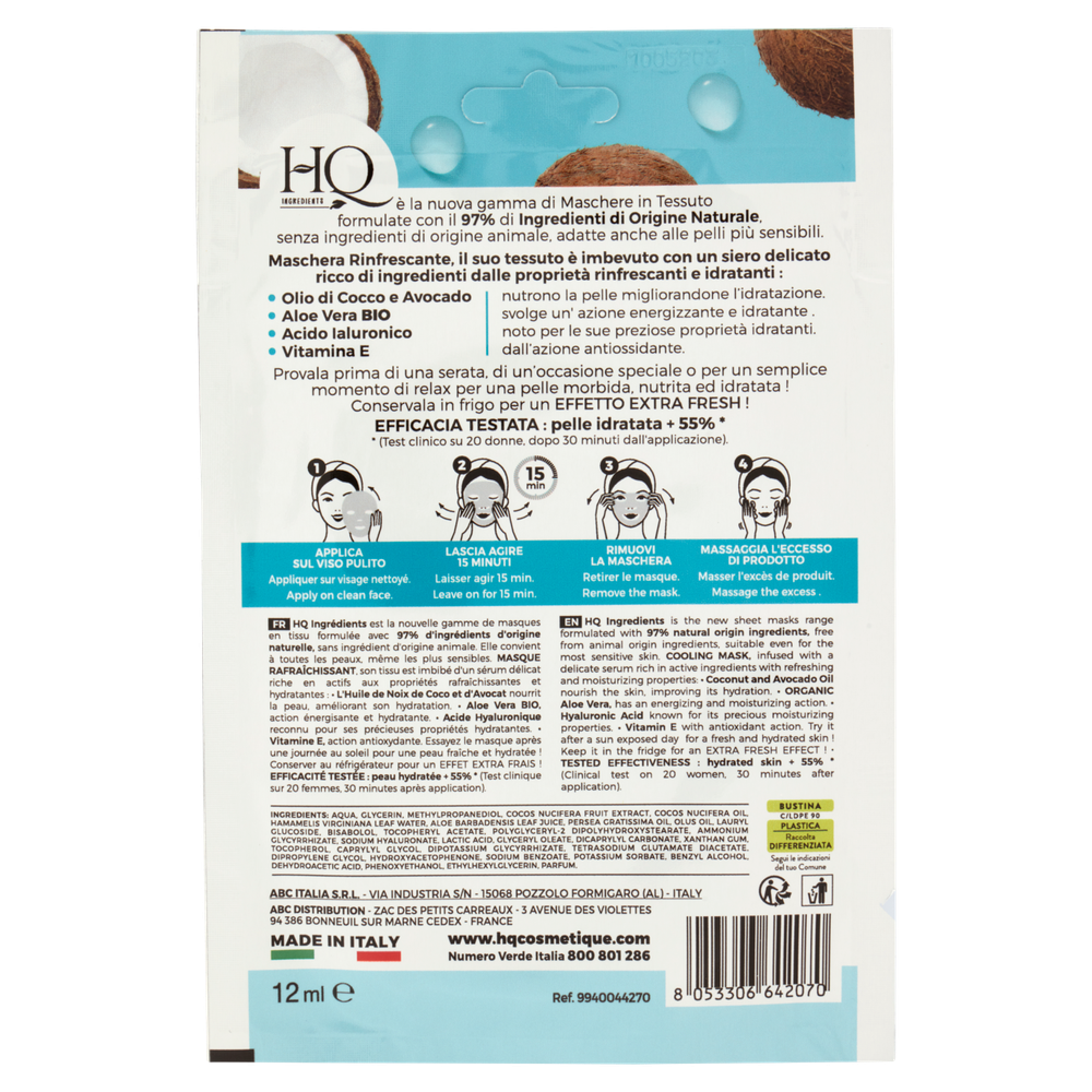 Maschera Rinfrescante 12 Ml Hq - Foto 3