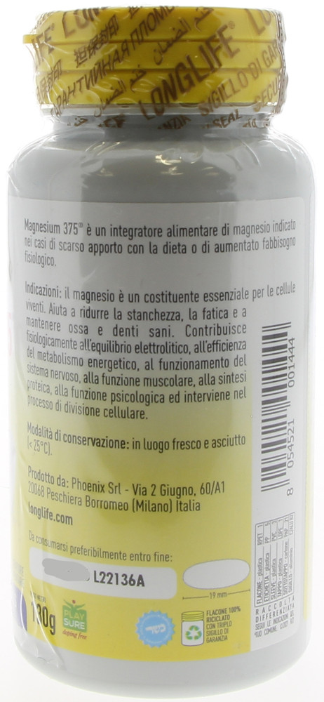 Longlife Magnesio 375mg Tavolette - Foto 2