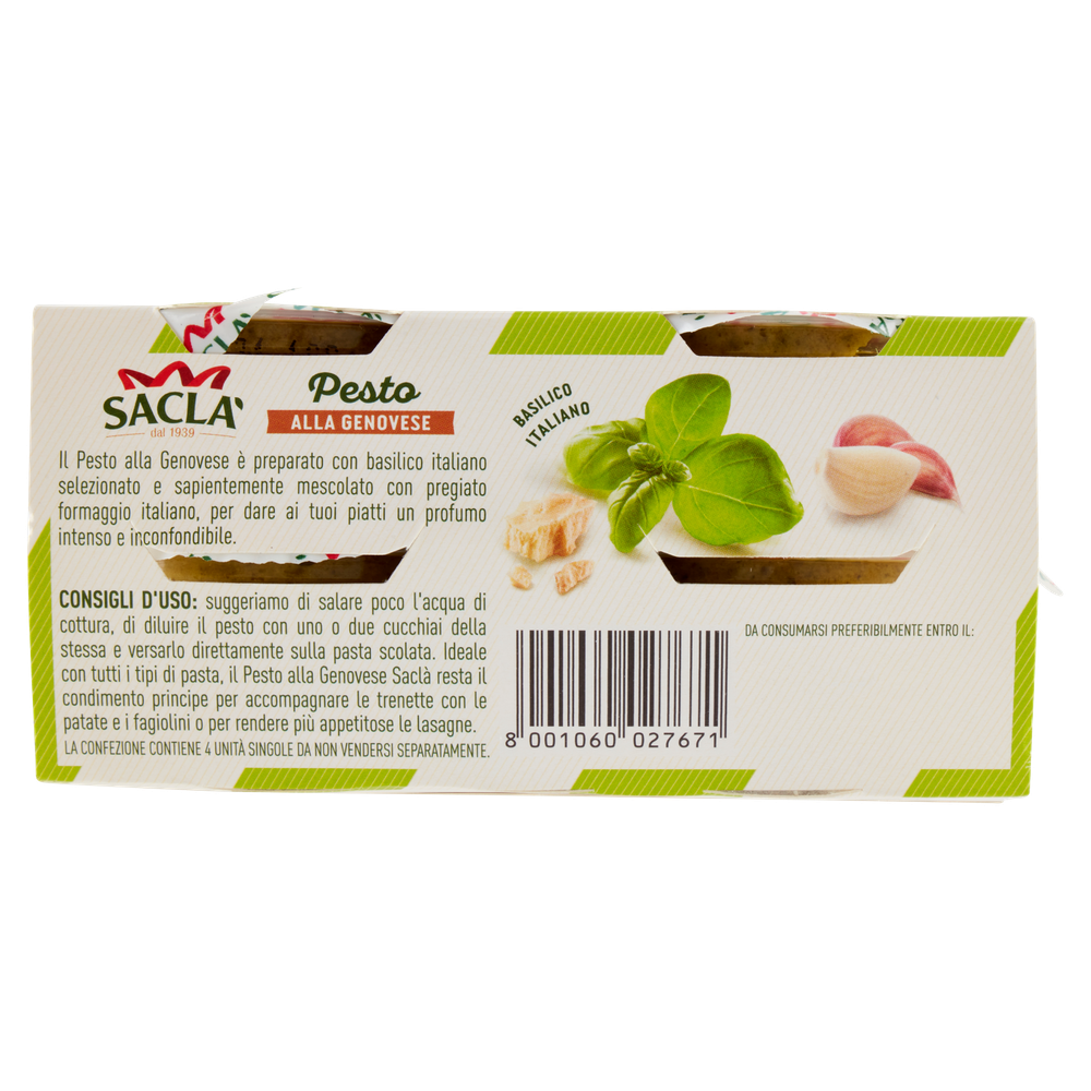 Pesto Alla Genovese 4x45g Sacla' - Foto 3