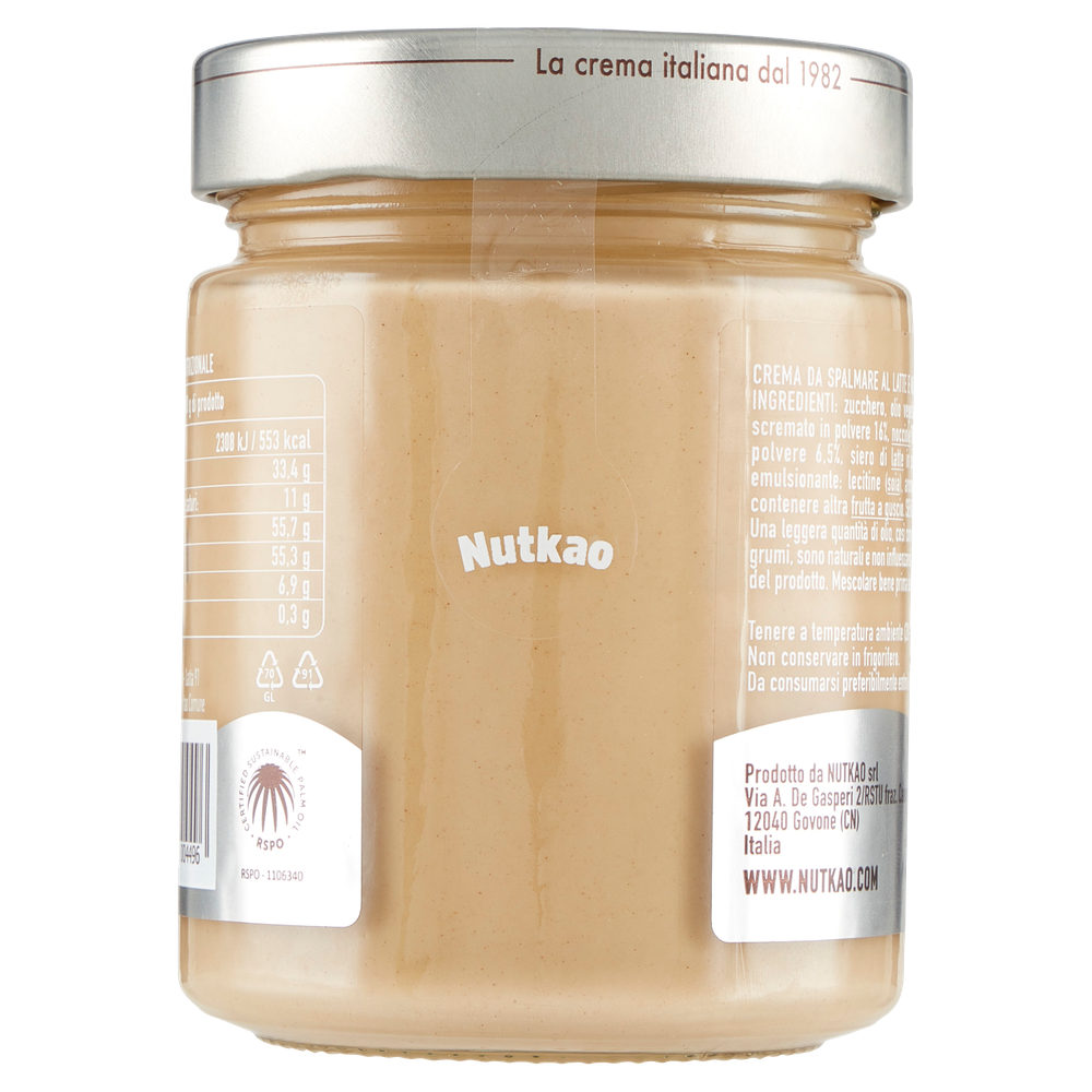 Crema Spalmabile Gran Cremeria Al Latte Con Nocciole Italiane Nutkao - Foto 3