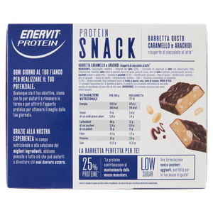 Enervit Protein Low Sugar Protein Snack Caramello E Arachidi 8 X 31 G - Foto 3