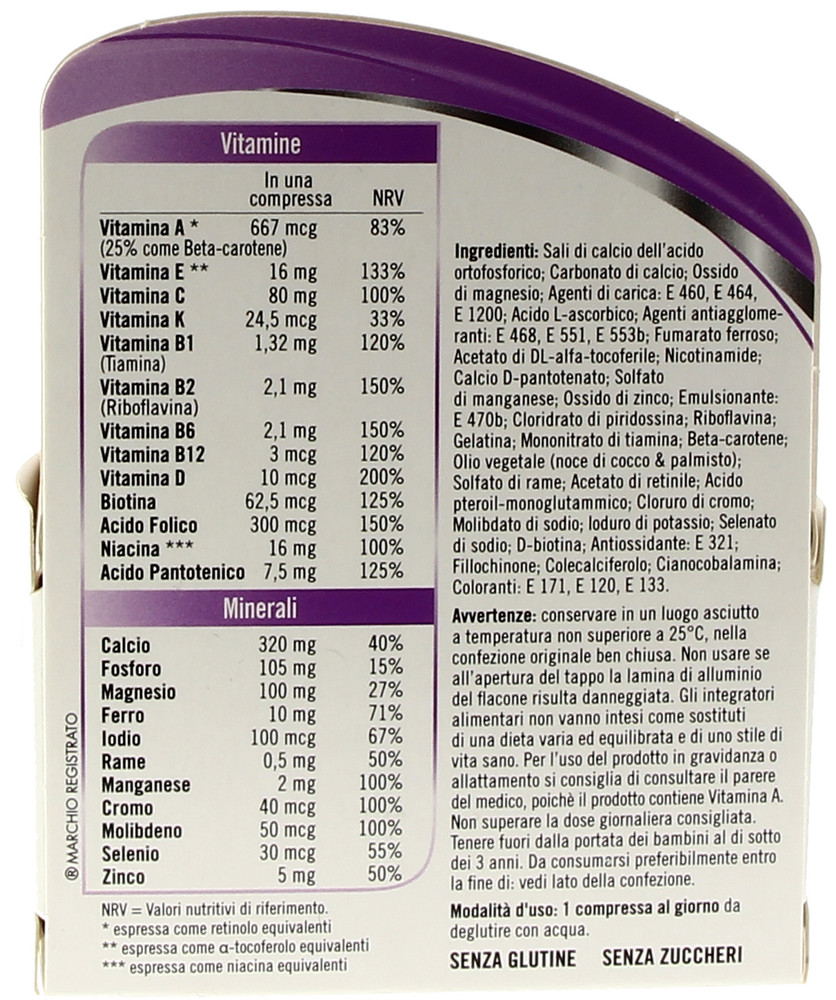 Multivitaminico Completo Vitamina D Ferro Calcio Donna Multicentrum - Foto 2