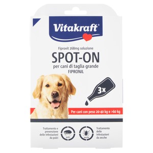 Antiparassitario Spot On Fipronil Cane Grande X3 Repelt Vitkraft - Foto 1