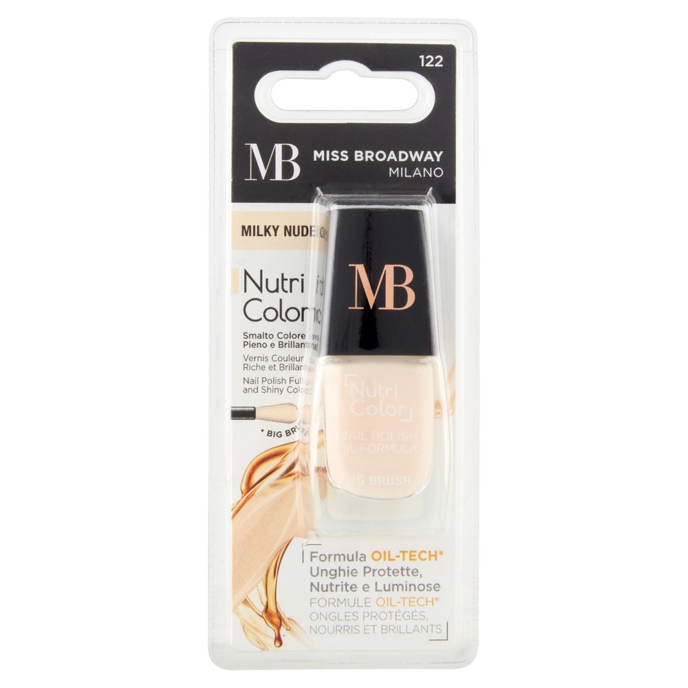 Nutri Color Smalto Colore Milky Nude 8 Ml Miss Broadway - Foto 1