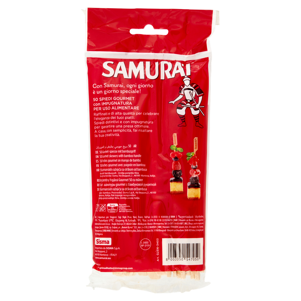 Spiedi In Bambu' Con Impugnatura Samurai - Foto 3