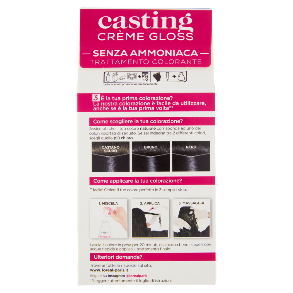 Colorazione Per Capelli 210 Nero Blu Casting - Foto 3