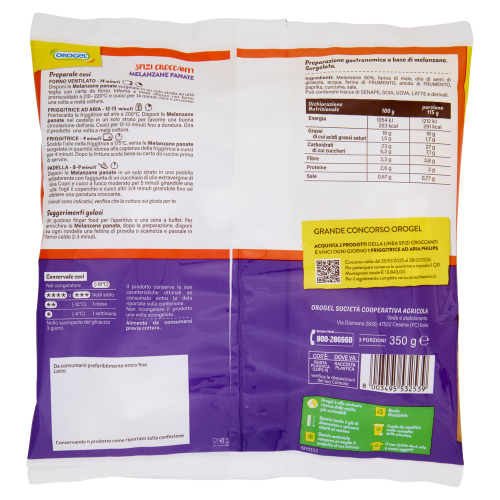 Sfizi Croccanti Melanzane Panate Surgelati Orogel - Foto 3