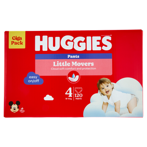 120 Pannolino Little Movers Gigapack Tg.4 Huggies - Foto 3