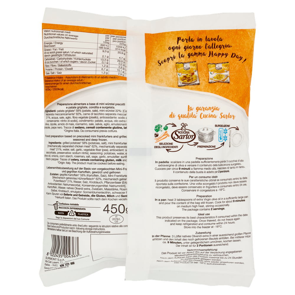 Mini W Rstel Pollo E Tacchino Con Patate Grigliate Surgelati 450g - Foto 3