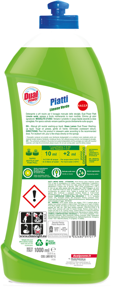 Detersivo Piatti Al Limone Dual Power - Foto 2