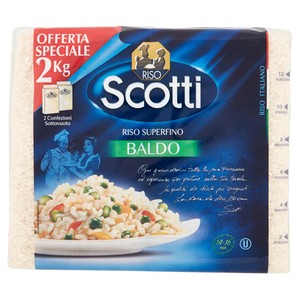 Riso Superfino Baldo Per Risotti, Timballi, Insalate 2x1kg Riso Scotti - Foto 1