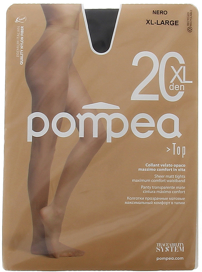 Top 20 Collant Tg XL Nero 20 Denari Pompea - Foto 1