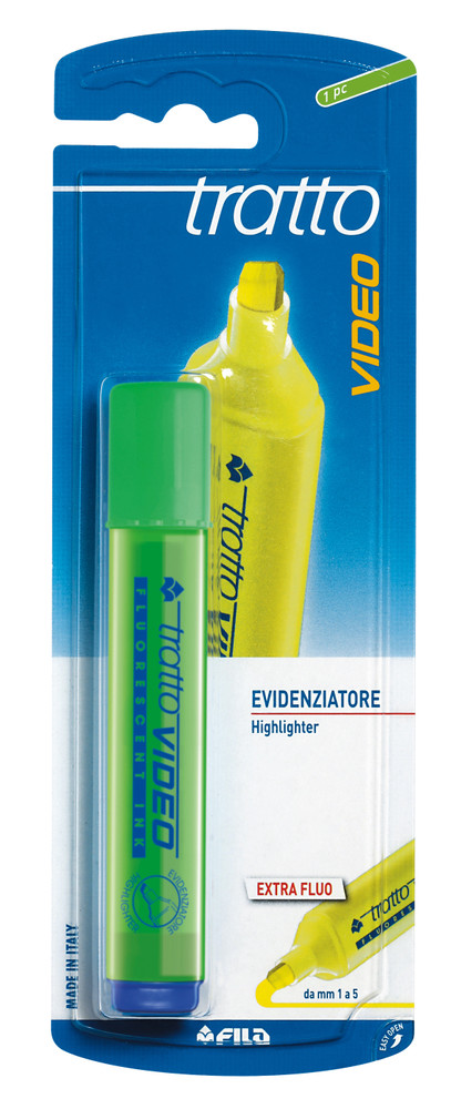 Evidenziatore Verde Tratto Video Fila - Foto 1