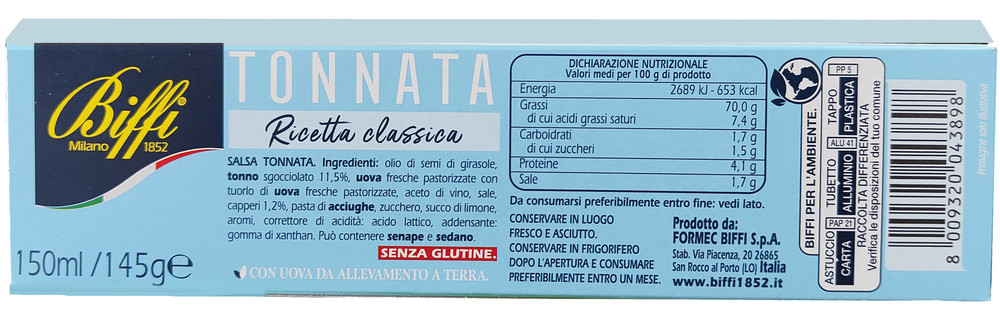 Salsa Tonnata 145g Biffi - Foto 3