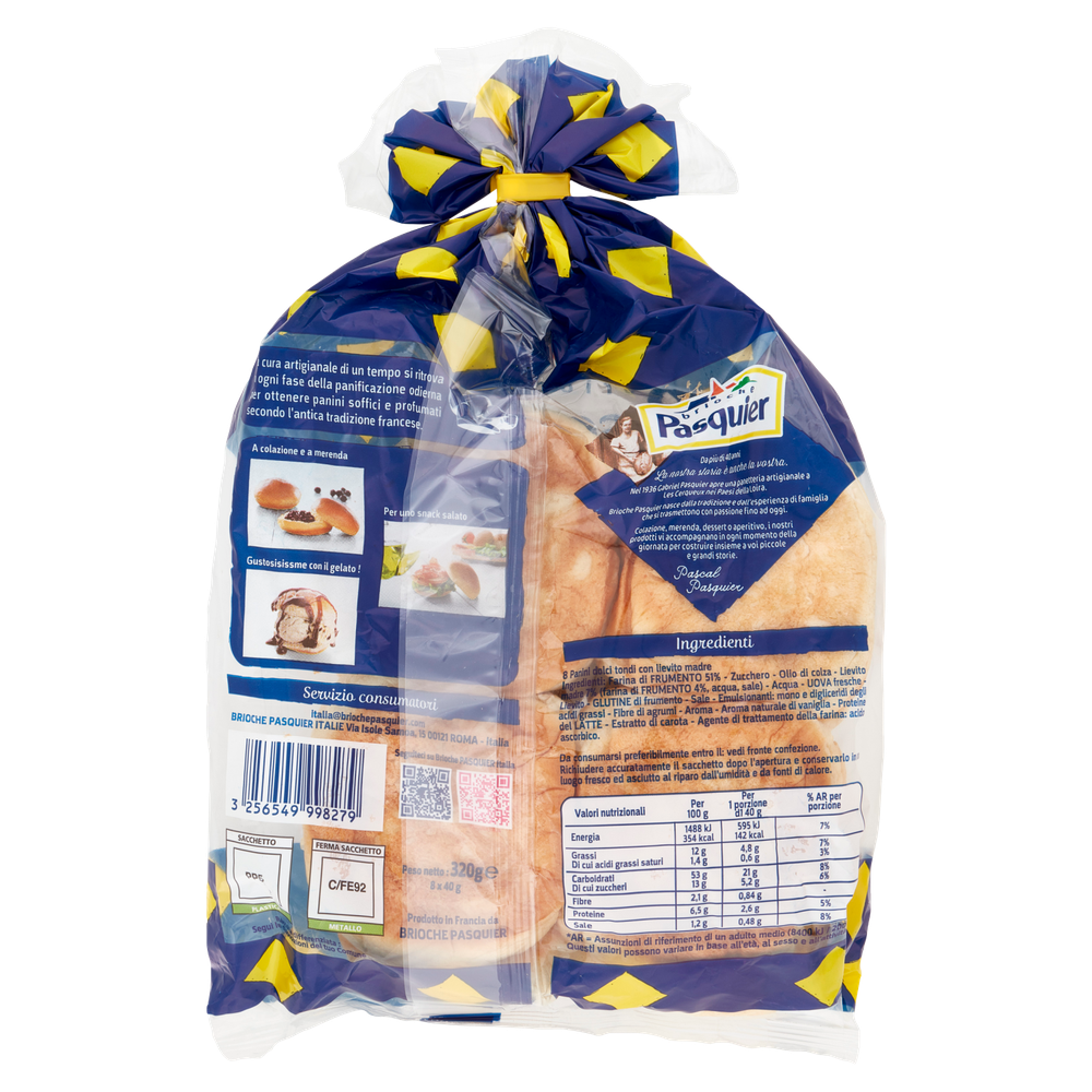 Briochette Panini Dolci Con Lievito Madre 8x40g Brioche Pasquier - Foto 3