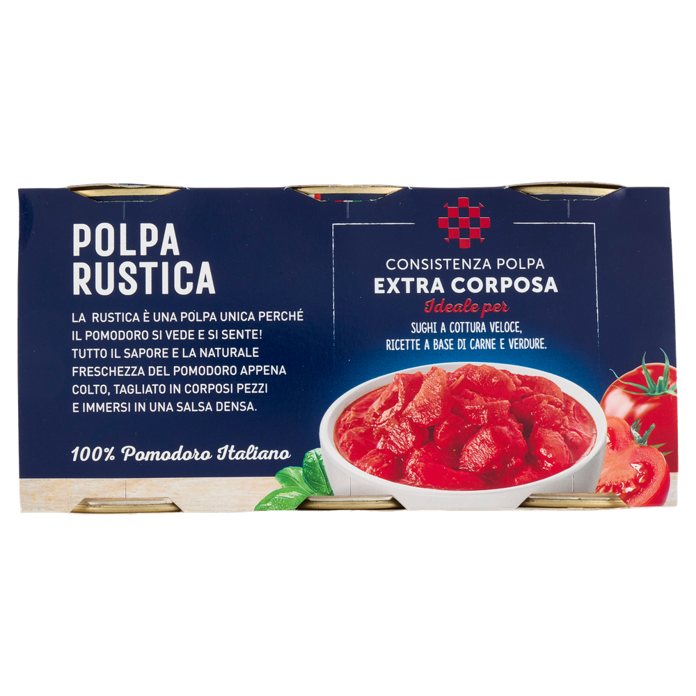 Polpa Rustica Di Pomodoro In Corposi Pezzi 3x400g Cirio - Foto 3