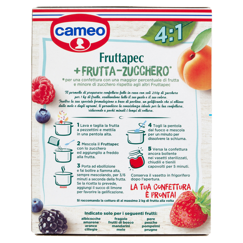 Preparato Per La Cottura Di Confetture Fruttapec 4:1, 2x20g Cameo - Foto 3