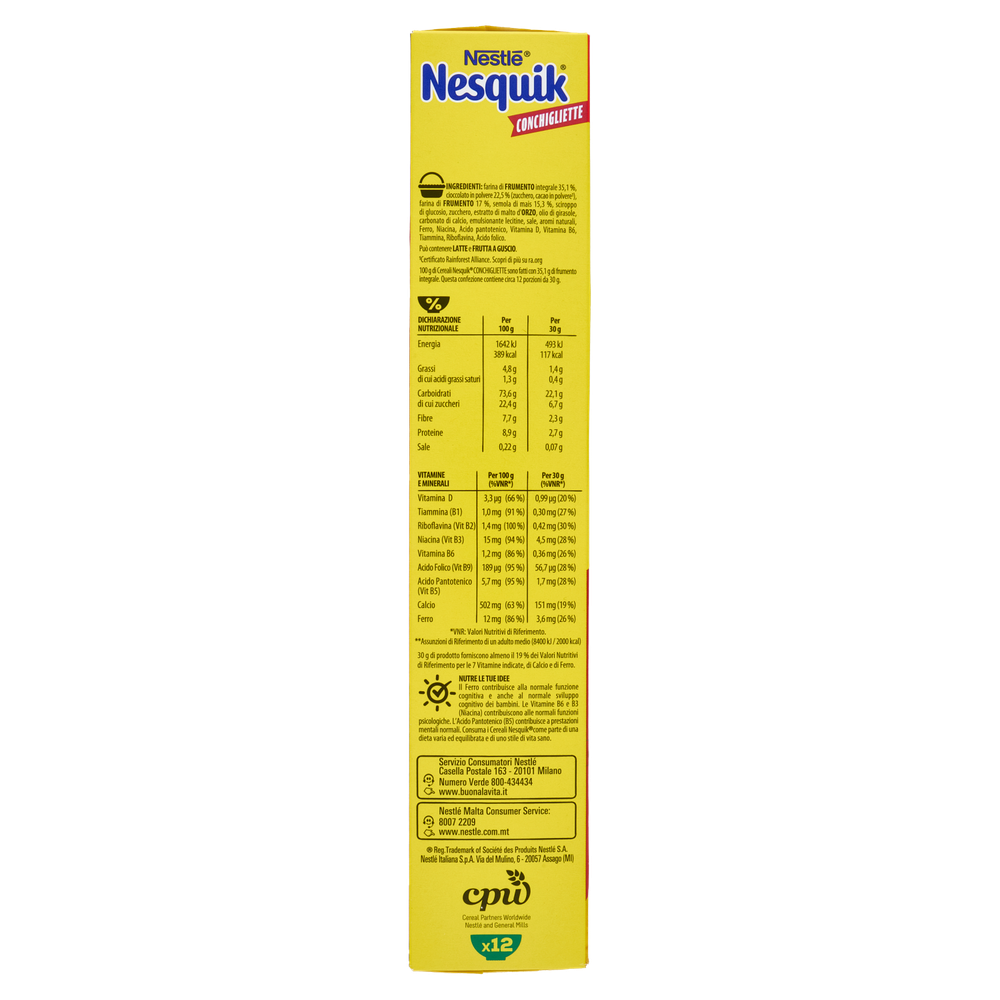 Cereali Integrali Conchigliette Cacao Con Vitamine E Minerali Nesquik - Foto 2