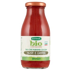 Sugo Con Pomodoro Ciliegino, Olive E Capperi Biologico Bennet Bio - Foto 1