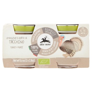 Omogeneizzato Di Tacchino Conf. Da 2 Alce Nero - Foto 1