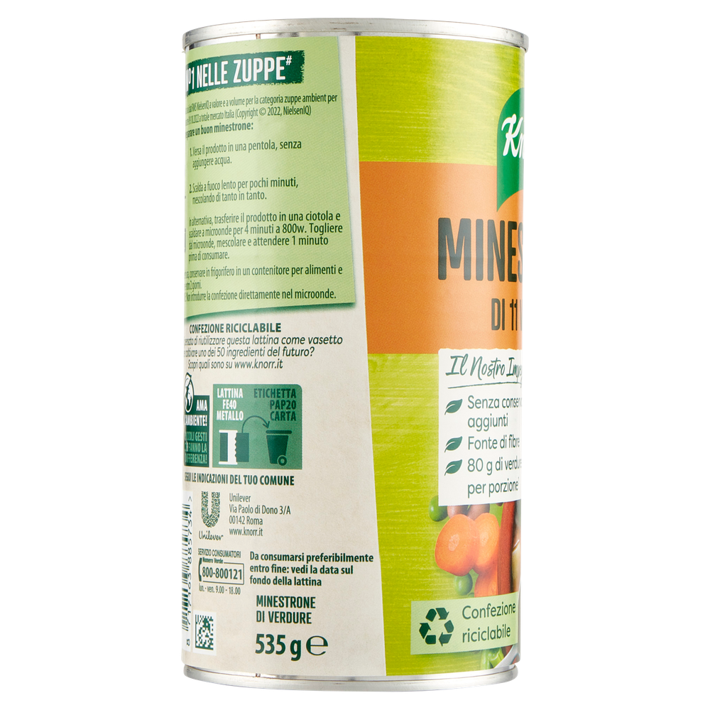 Minestrone Di 11 Verdure Senza Conservanti Knorr - Foto 2