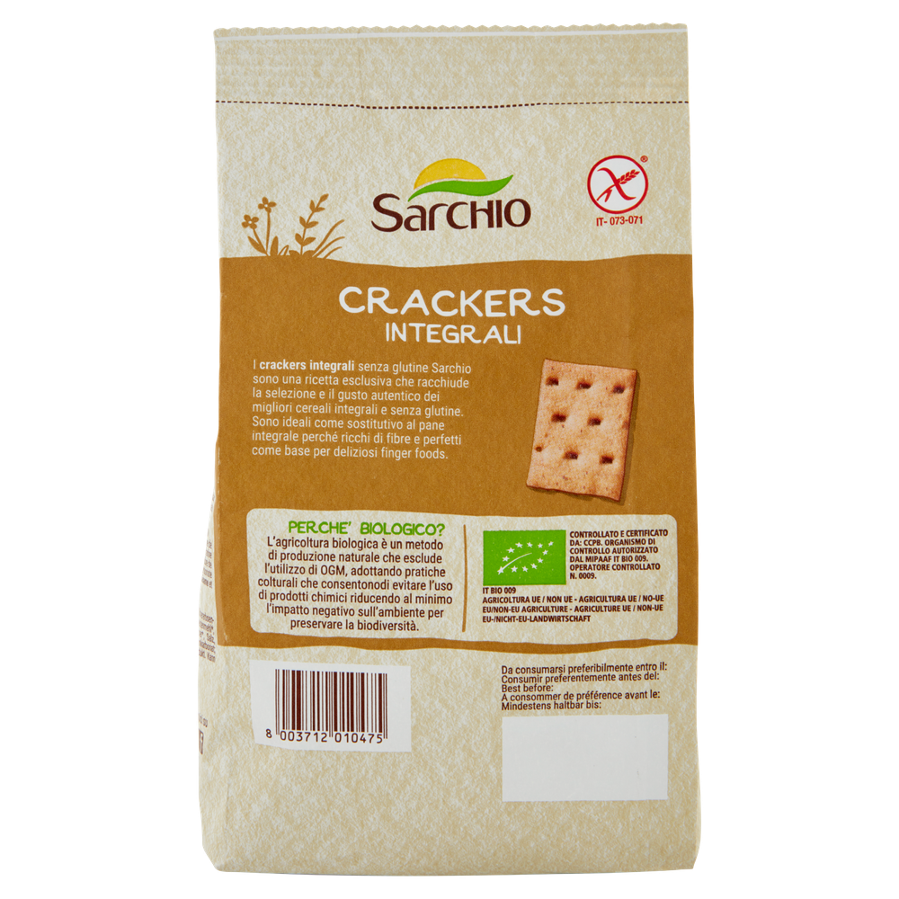 Crackers Integrali Senza Glutine Senza Olio Di Palma