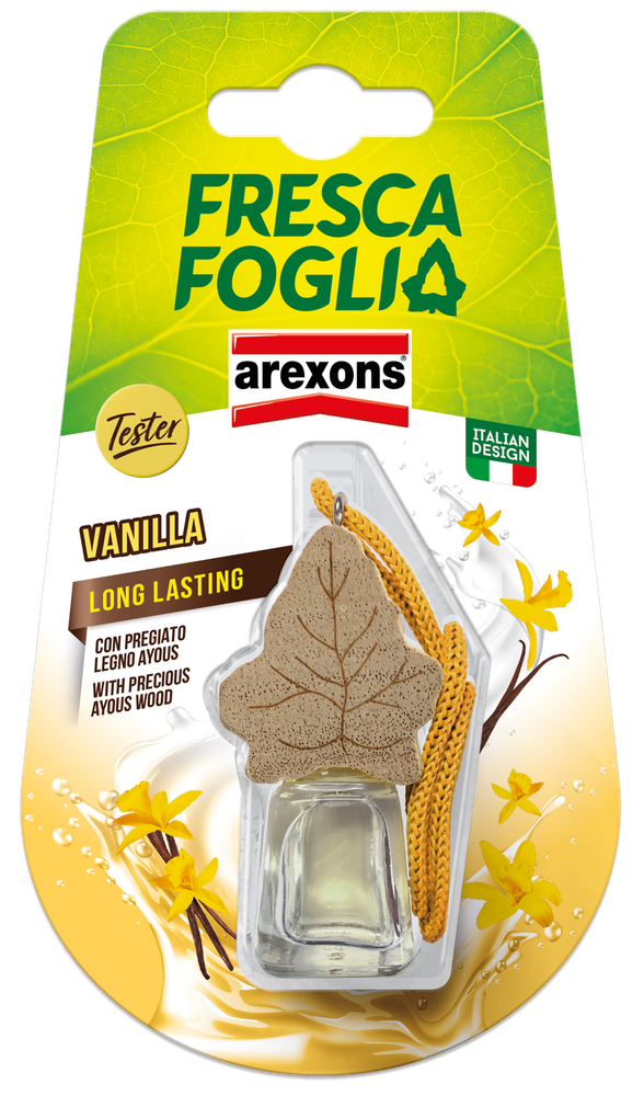Profumatore Per Auto Fresca Foglia Boccettino Liquido Vaniglia Arexons - Foto 1