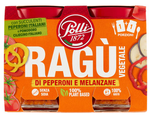 Ragu' Vegetale Di Peperoni E Melanzane Senza Glutine 2x90g Polli - Foto 1