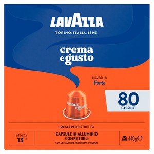 Caffè Crema E Gusto Forte Lavazza Capsule Nespresso Da 80 Caps - Foto 1
