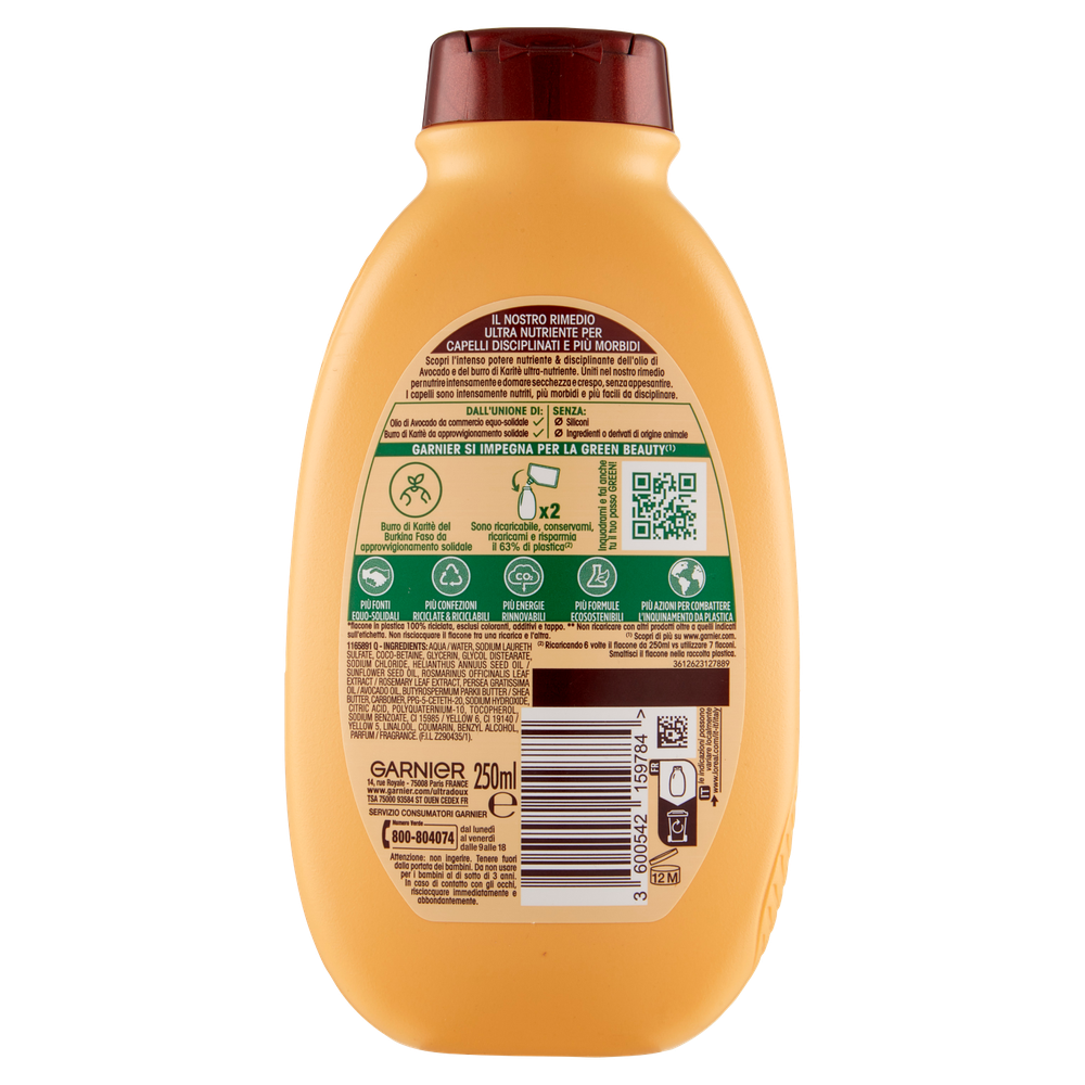 Shampoo Avocado E Karite' Ultradolce Garnier - Foto 3
