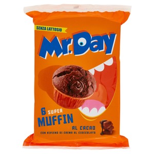 Muffin Con Crema Al Cioccolato Senza Lattosio 6x50g Mr.Day - Foto 1