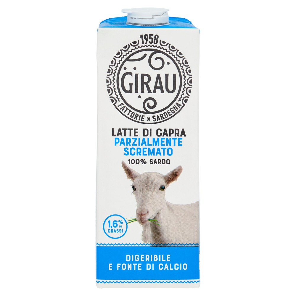 Latte Di Capra Parzialmente Scremato Uht Fattorie Girau - Foto 1