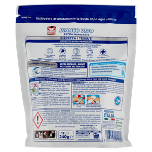 Additivo Sbiancante In Caps Bianco Vivo Idrocaps Omino Bianco - Foto 3