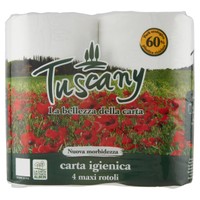 Carta Igienica Maxi 2 Veli Tuscany 4 Rotoli Carta Igienica Maxi 2 Veli Tuscany 4 Rotoli