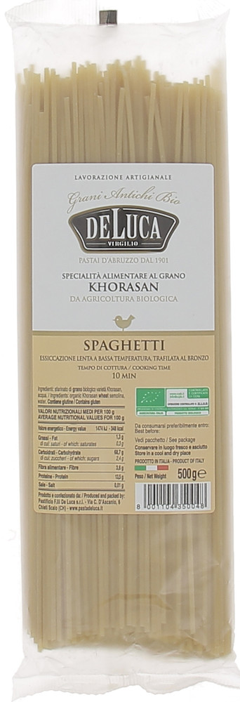 Pasta Spaghetti Di Grano Khorasan Bio De Luca - Foto 1
