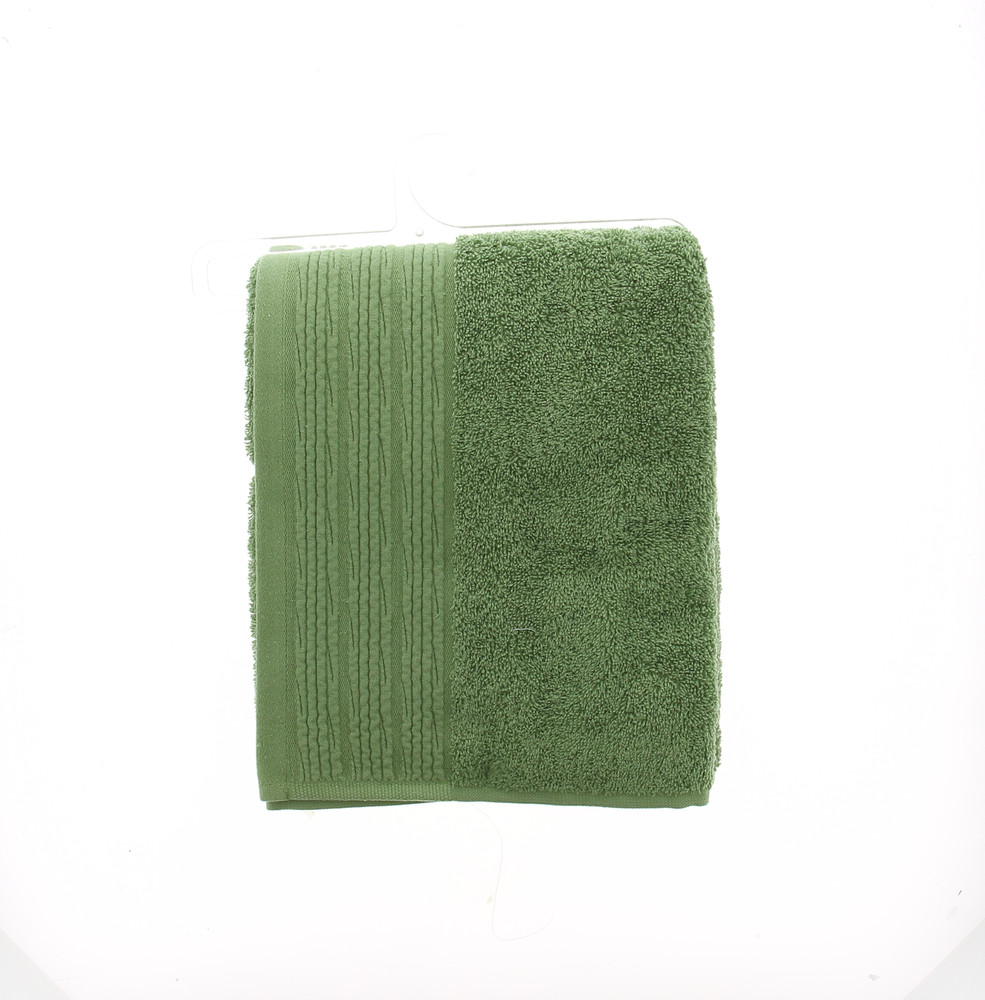 Asciugamano Spugna Cm60x110 Bordo A Rilievo Verde Casa Premium - Foto 2