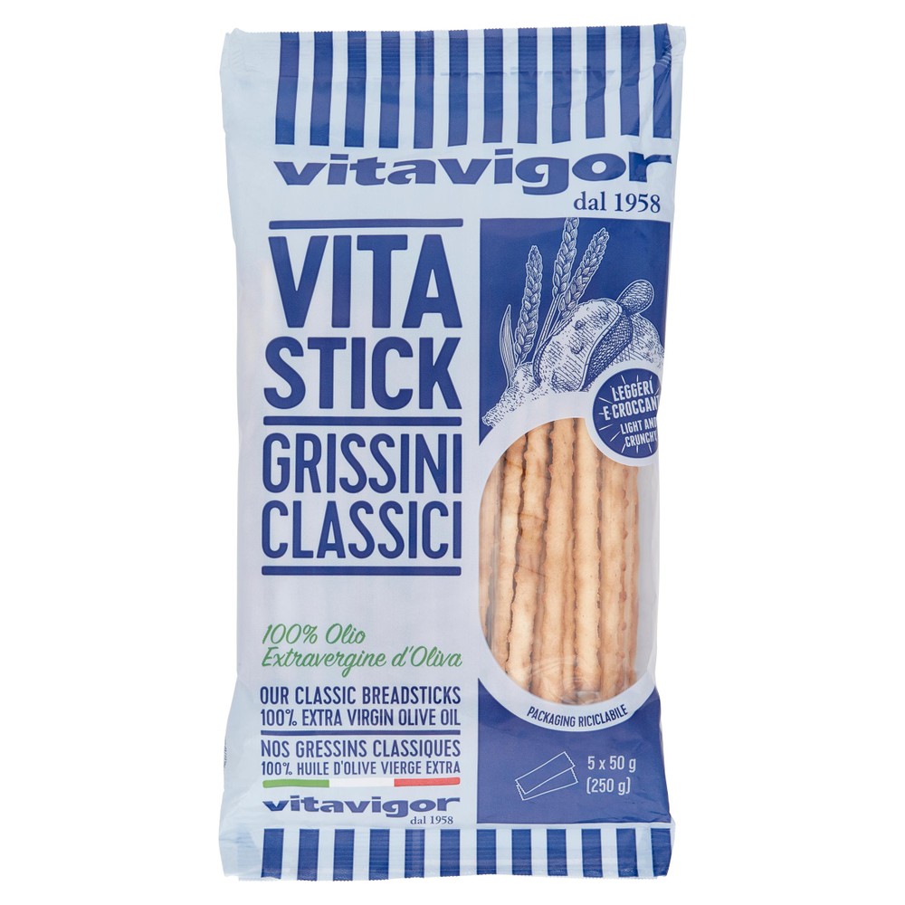 Vitastick Grissini Con Olio Extravergine D'oliva Mutipacco Vitavigor - Foto 1