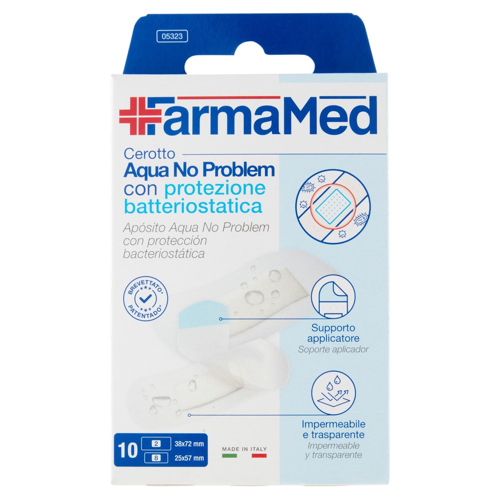 Farmamed Cerotti Trasparenti Acqua No Problem Pz 10 - Foto 1