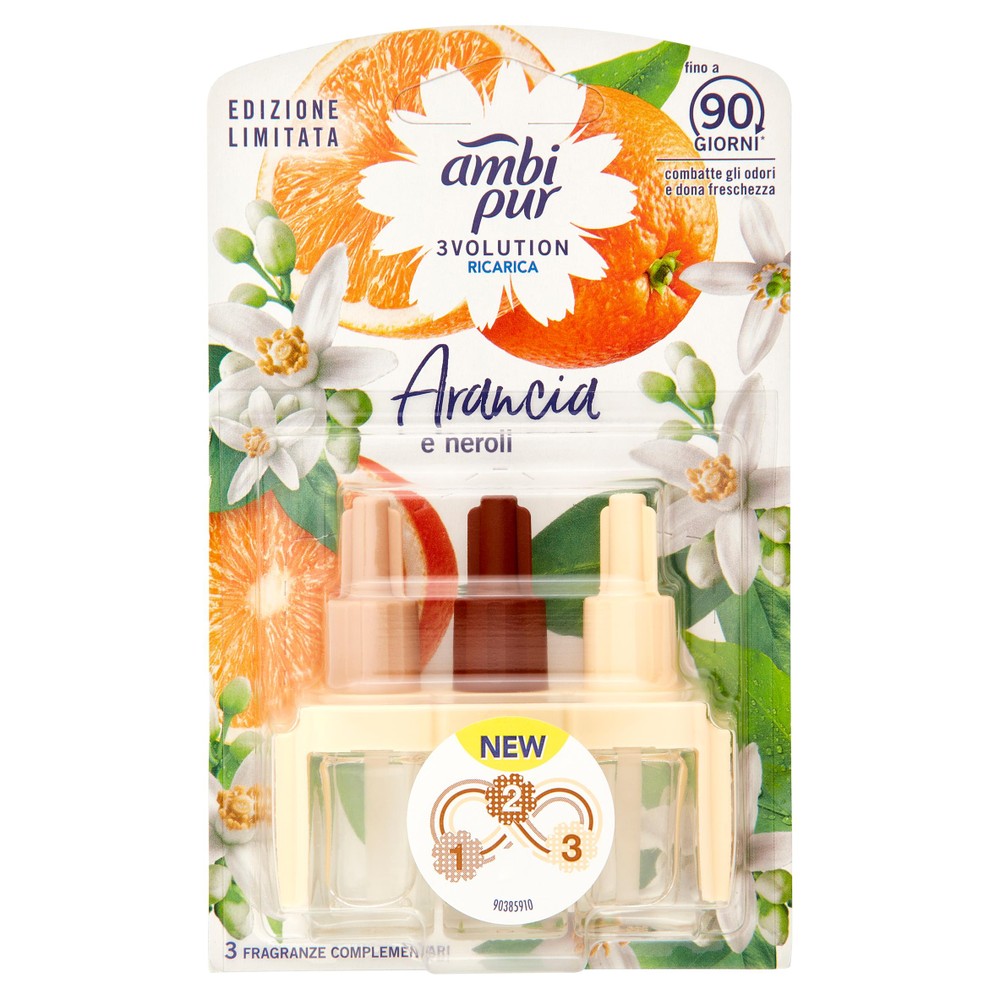 Ricambio Deodorante Ambiente Arancia E Neroli 3volution Ambipur