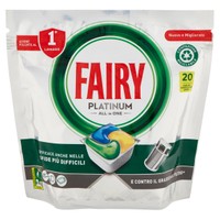 Pastiglie Detersivo Lavastoviglie Platinum Limone 20 Caps Fairy Pastiglie Detersivo Lavastoviglie Platinum Limone 20 Caps Fairy