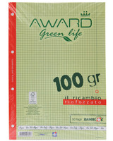 Ricambi A4 Q Award Green Life Carta Fsc, 50 Fogli, 100gr. Rinforzato