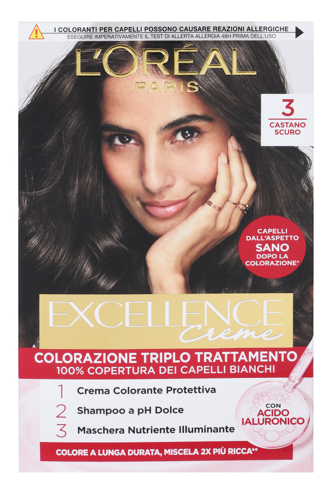 Colorazione Capelli N.3 Castano Scuro Excellence - Foto 1