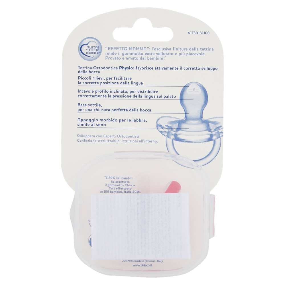 Gommotto Physioforma In Silicone Girl 6 Mesi + Chicco