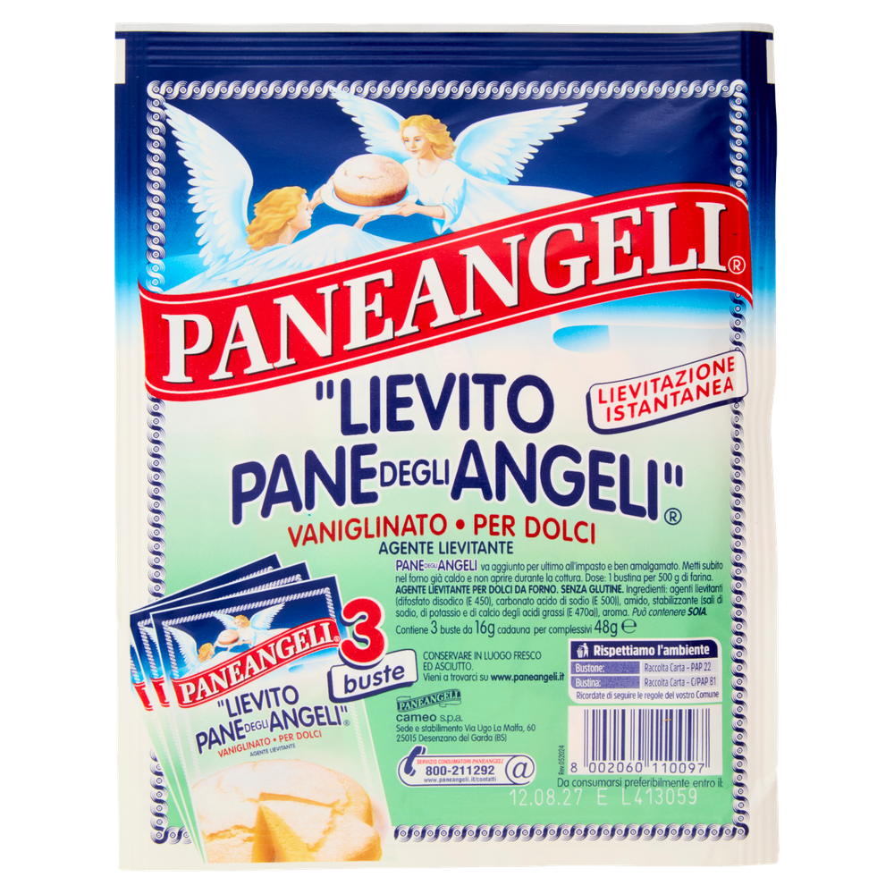 Lievito Vaniglinato Pane Degli Angeli Senza Glutine 3x16g Paneangeli - Foto 3