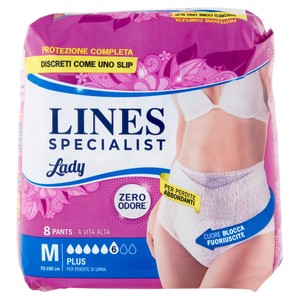 Pants Plus Lady Per Incontinenza Taglia M Lines Specialist