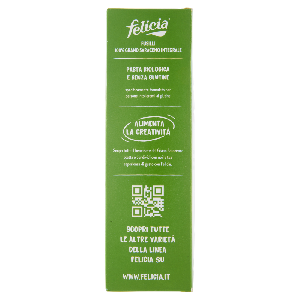 Pasta Fusilli Grano Saraceno Integrale Bio Felicia - Foto 2