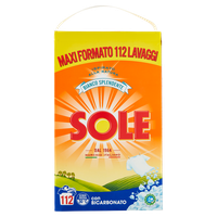 Detersivo In Polvere Per Lavatrice Sole 112 Misurini Detersivo In Polvere Per Lavatrice Sole 112 Misurini