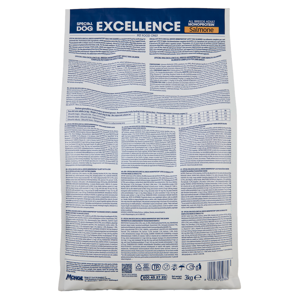 Alimento Monoproteico Per Cani Salmone Excellence Special Dog - Foto 3