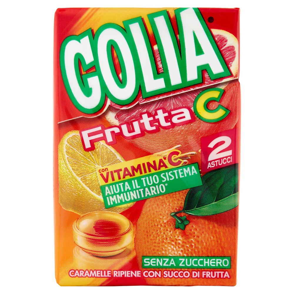 Caramelle Frutta C Al Gusto Agrumi Senza Zucchero 2x46g Golia - Foto 1