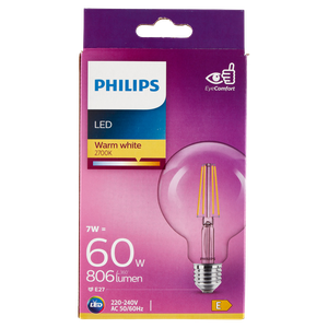 Lampadina Led Filamento Globo 60w Attacco E27 Luce Calda Philips - Foto 3